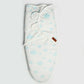 Baby Swaddle Light Blue (Stripes, Clouds, Stars)