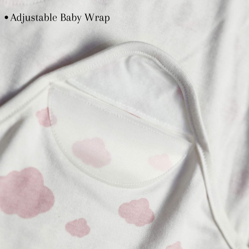 Baby Swaddle Lilac (Stripes, Clouds, Stars)