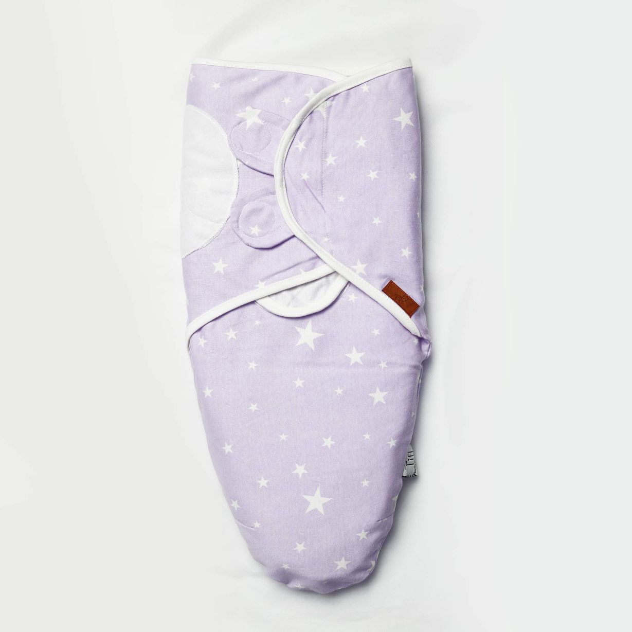 Baby Swaddle Lilac (Stripes, Clouds, Stars)