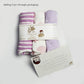 Baby Swaddle Lilac (Stripes, Clouds, Stars)