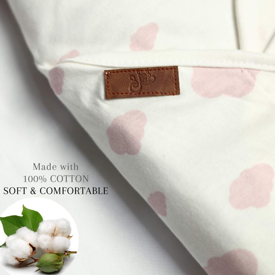 Baby Swaddle Lilac (Stripes, Clouds, Stars)