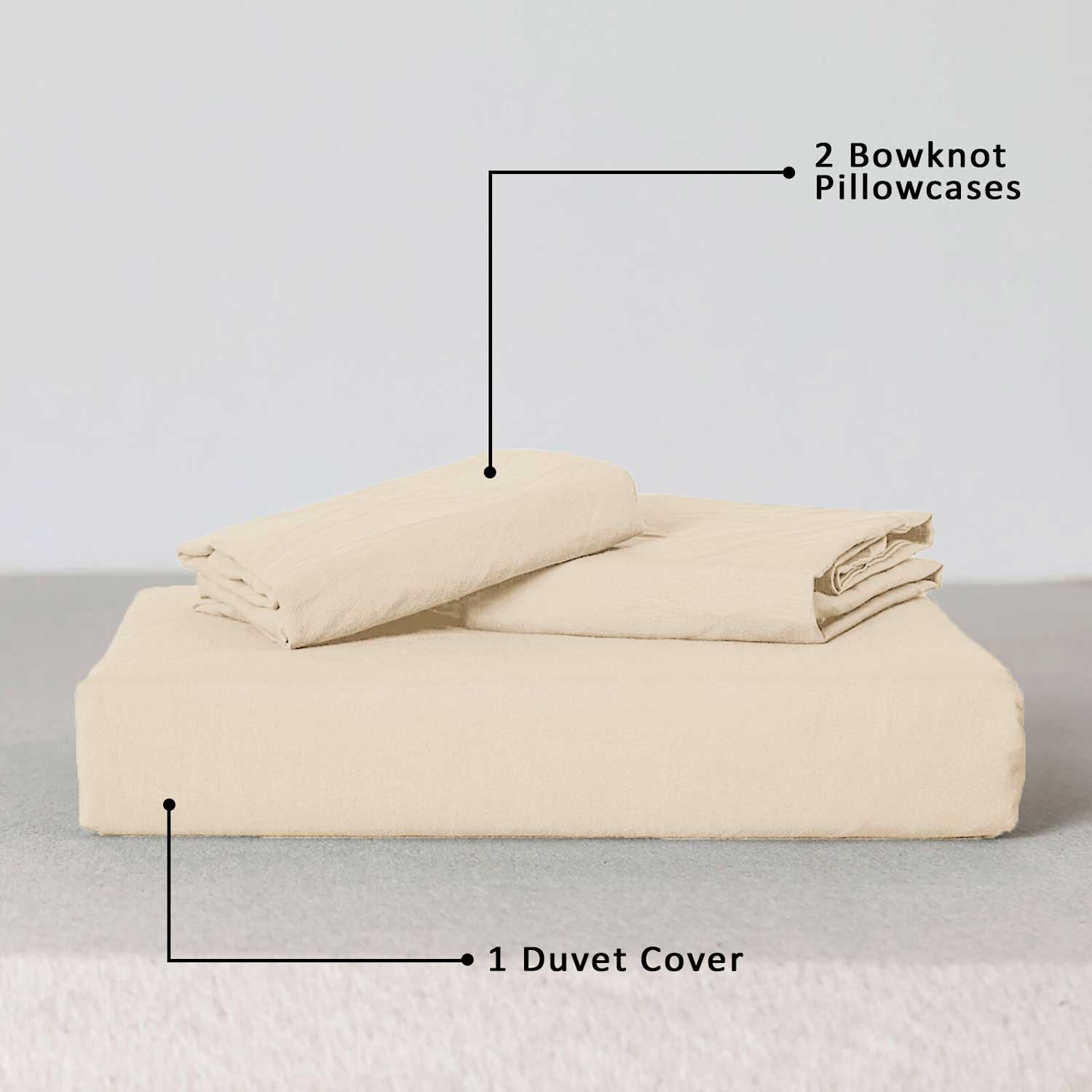 Knotted Duvet Cover Set