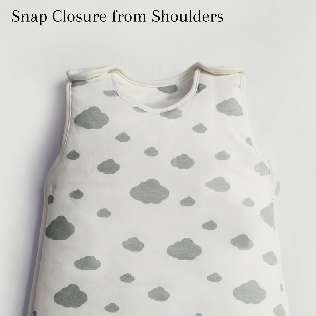 Grey Clouds Baby Sleeping Bag