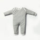 Newborn Baby Romper Bodysuit Grey (Stripes, Clouds, Stars)