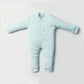 Newborn Baby Romper Bodysuit Light Blue (Stripes, Clouds, Stars)