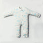 Newborn Baby Romper Bodysuit Light Blue (Stripes, Clouds, Stars)