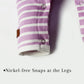 Newborn Baby Romper Bodysuit Lilac (Stripes, Clouds, Stars)