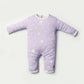 Newborn Baby Romper Bodysuit Lilac (Stripes, Clouds, Stars)