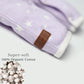 Newborn Baby Romper Bodysuit Lilac (Stripes, Clouds, Stars)