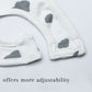 Pack of 3 Bibs Set Grey (Stripes, Clouds, Stars)