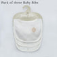 Pack of 3 Bibs Set Ivory Cream (ABC, Sun, Banana)