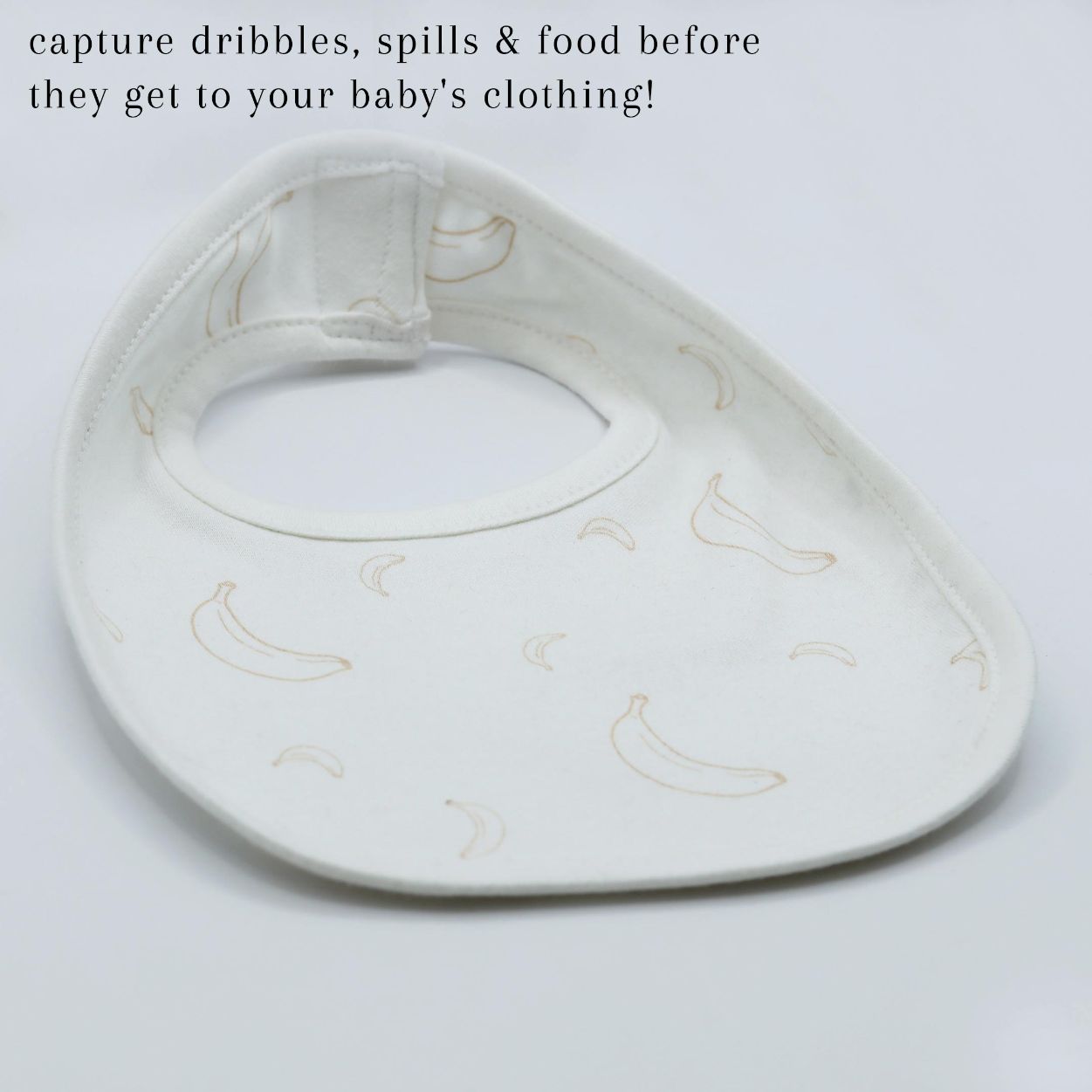 Pack of 3 Bibs Set Ivory Cream (ABC, Sun, Banana)