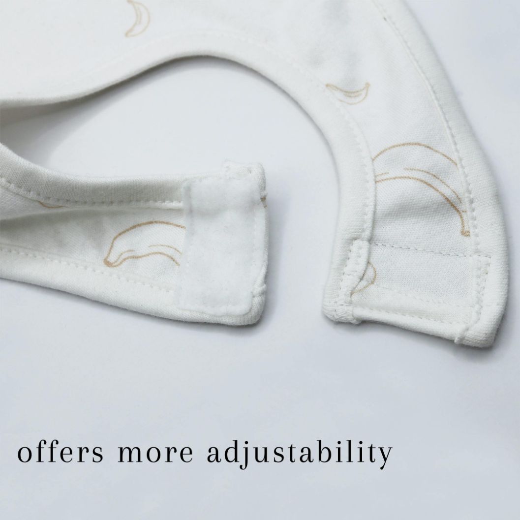 Pack of 3 Bibs Set Ivory Cream (ABC, Sun, Banana)