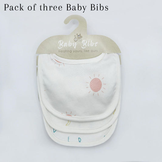 Pack of 3 Bibs Set (ABC, Sun, Banana)