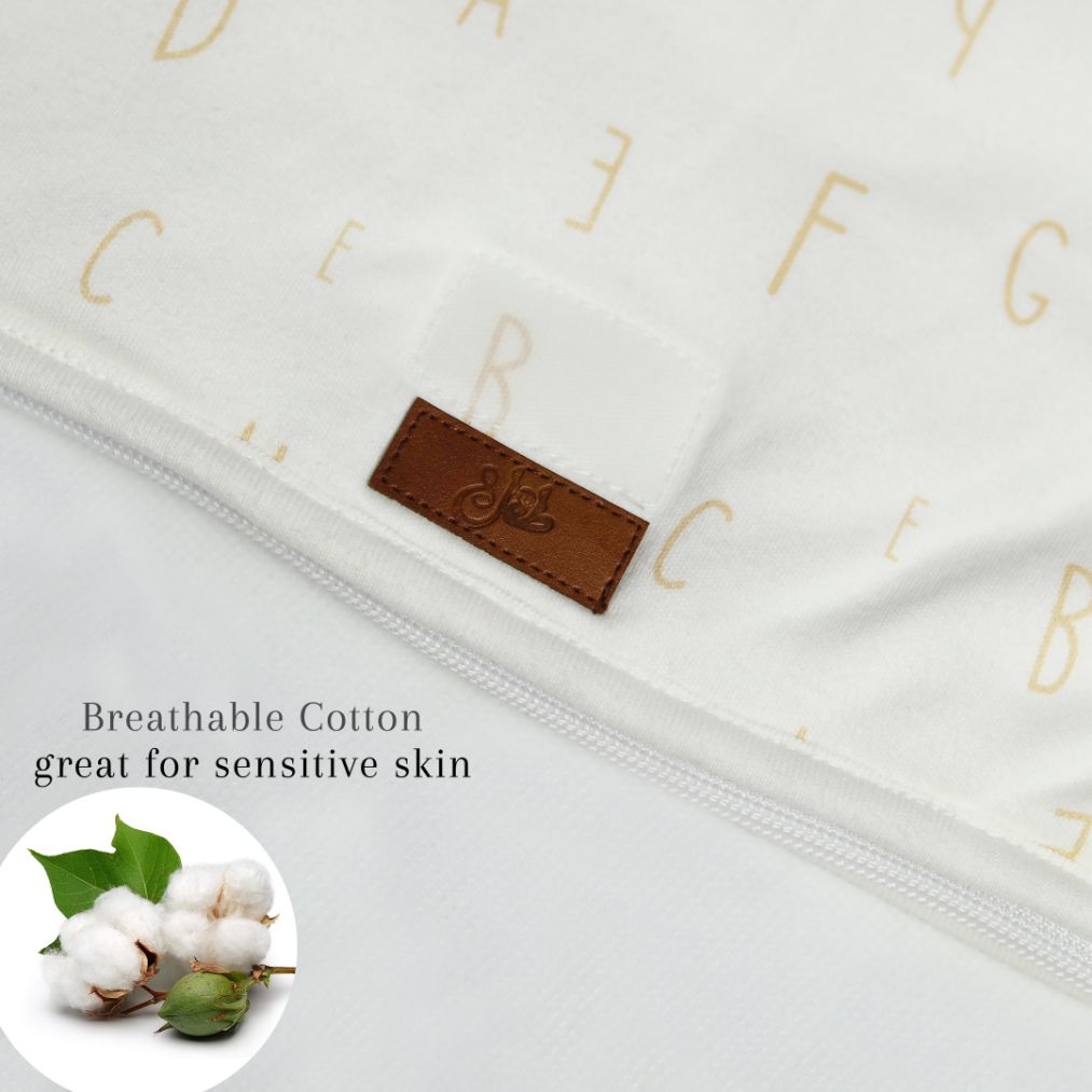 Ivory Cream ABC Baby Sleeping Bag