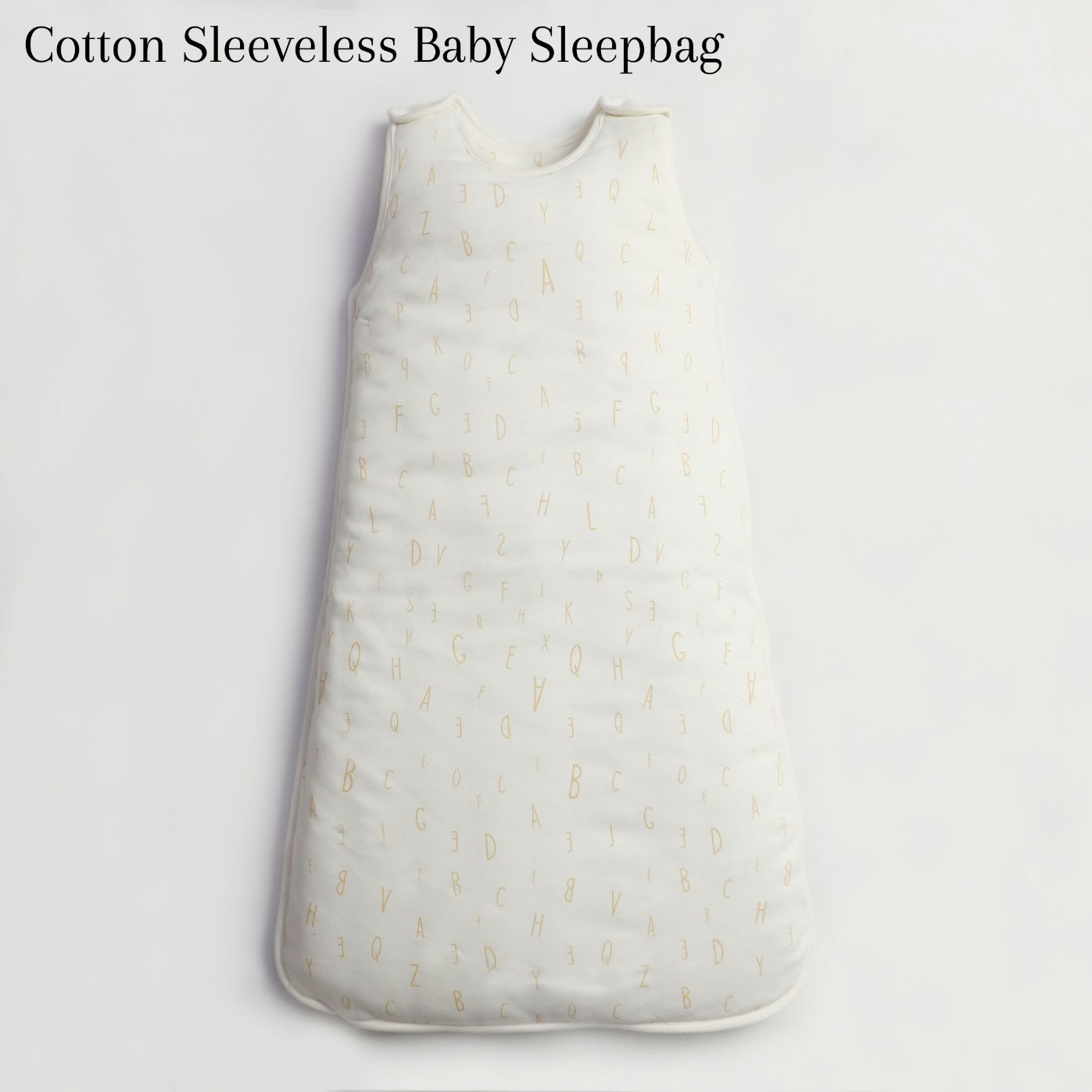 Ivory Cream ABC Baby Sleeping Bag