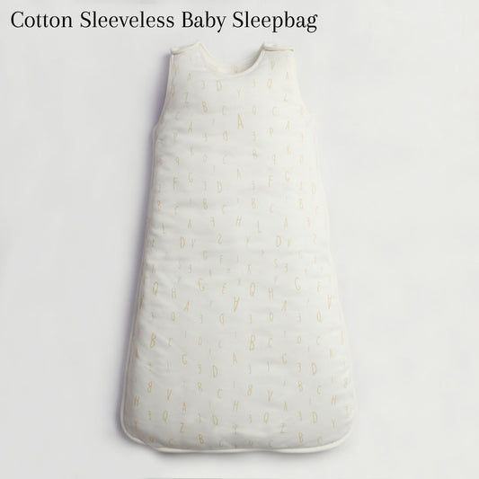 Ivory Cream ABC Baby Sleeping Bag