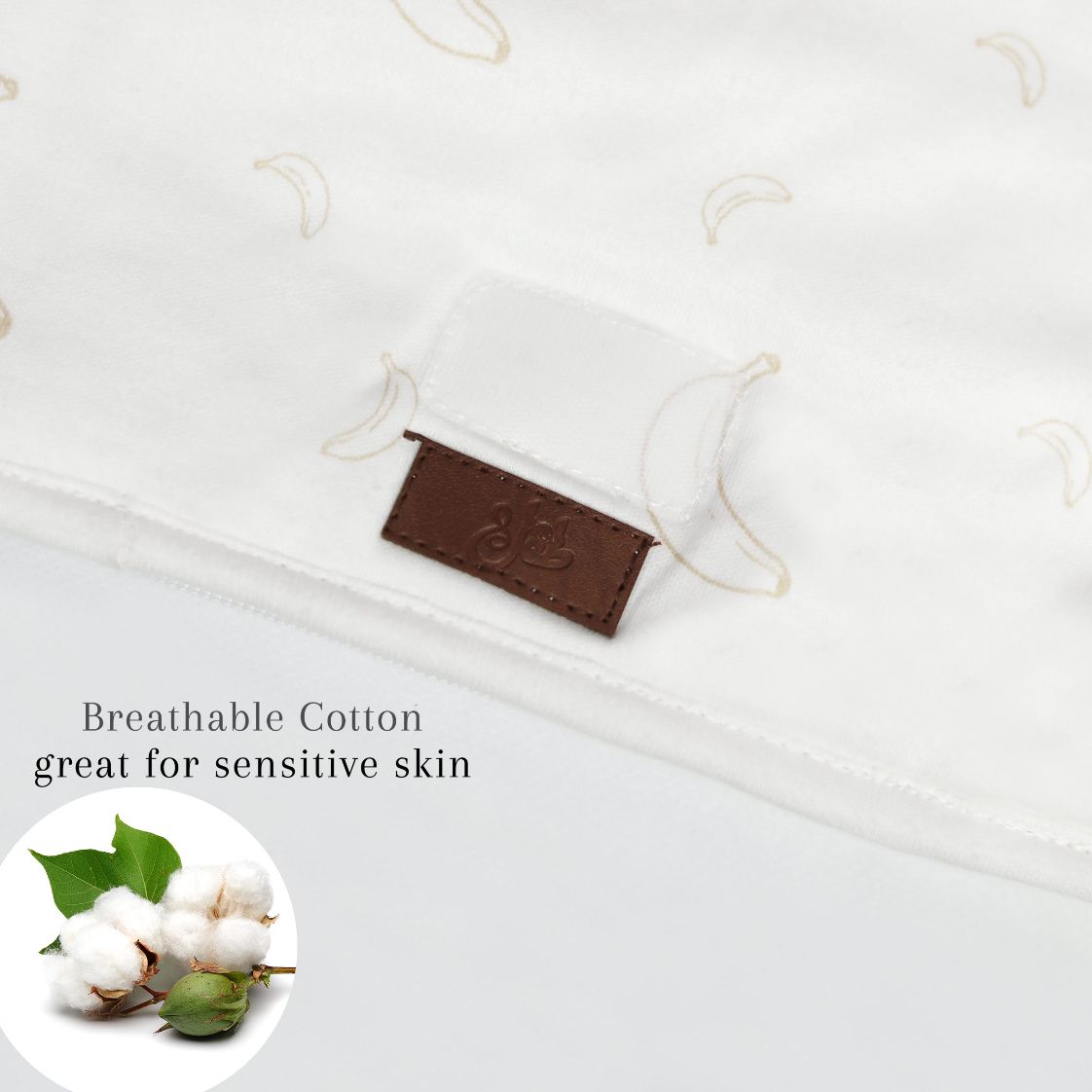 Ivory Cream Banana Baby Sleeping Bag