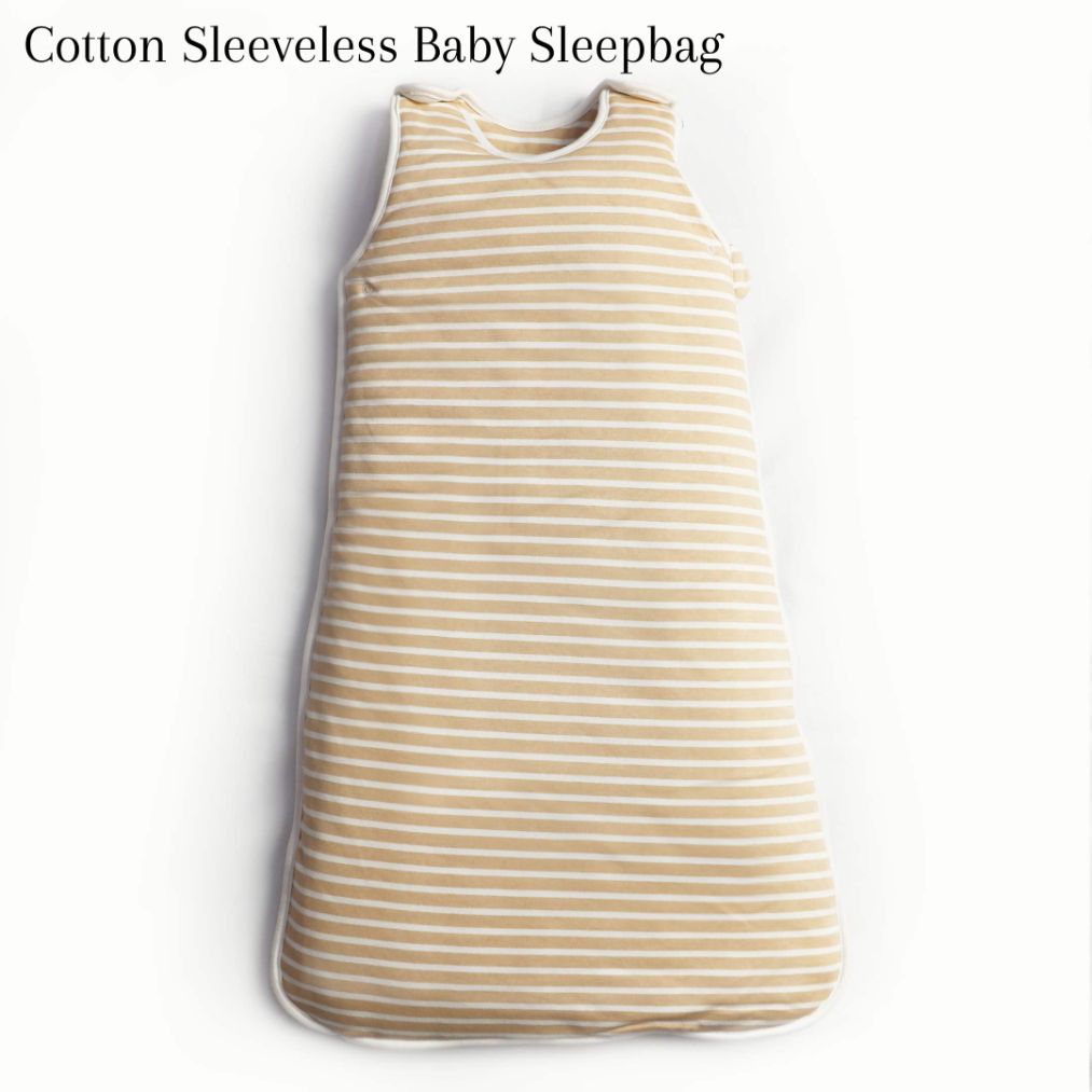 Ivory Cream Stripes Baby Sleeping Bag