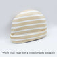 Baby Cap Ivory Cream Stripes