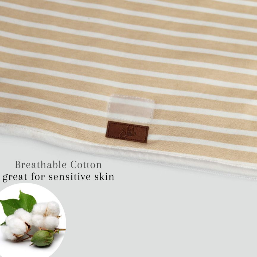 Ivory Cream Stripes Baby Sleeping Bag