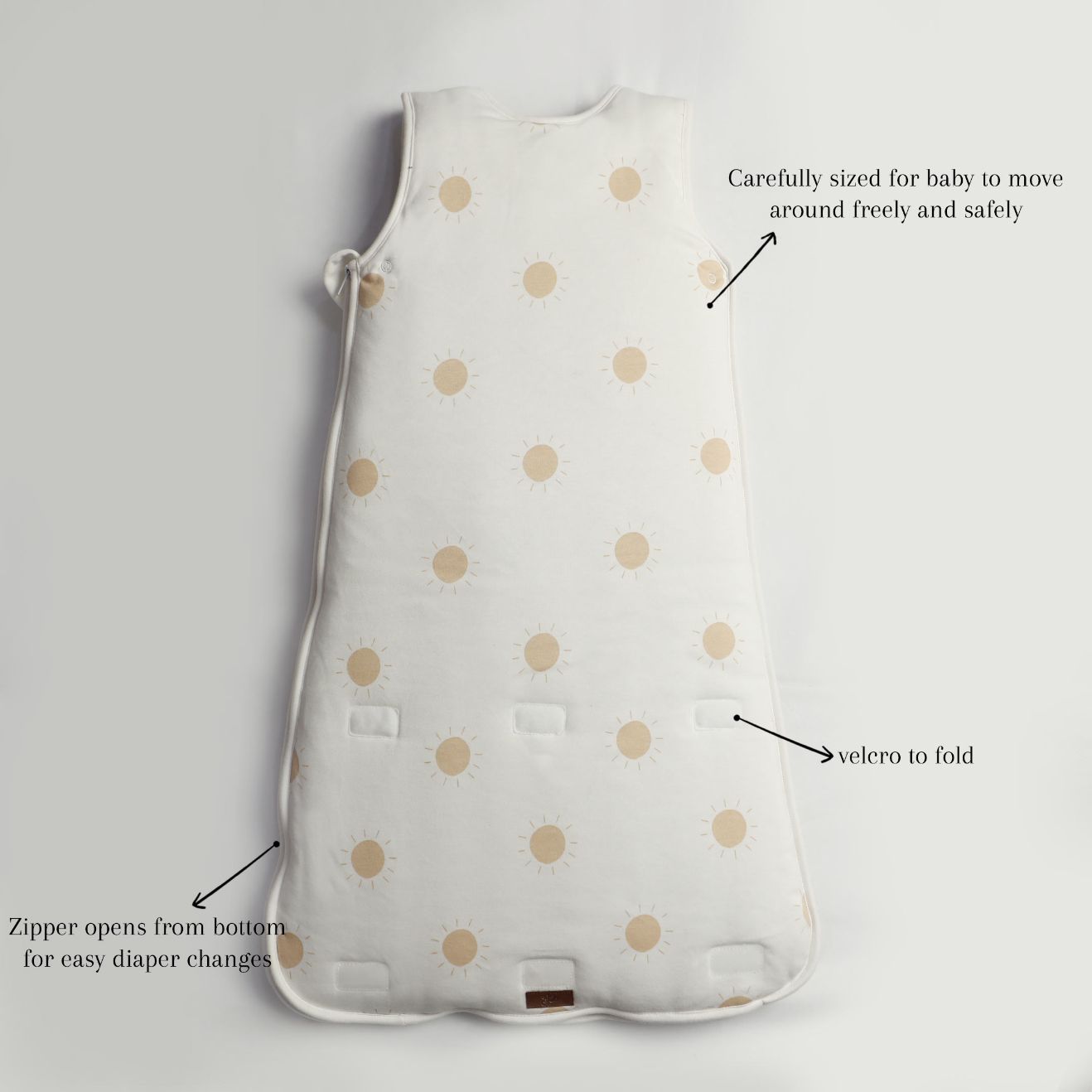 Ivory Cream Sun Baby Sleeping Bag