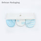 Pair of 3 Baby Mittens Light Blue (Stripes, Clouds, Stars)