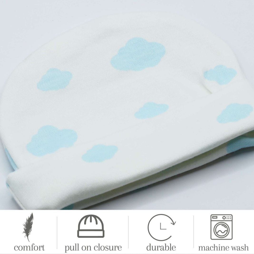 Baby Cap Light Blue Cloud