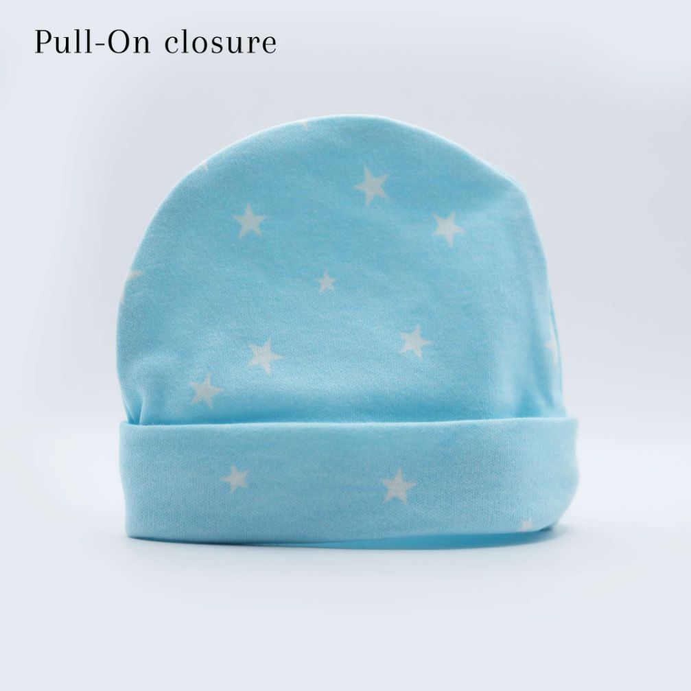 Baby Cap Light Blue Stars