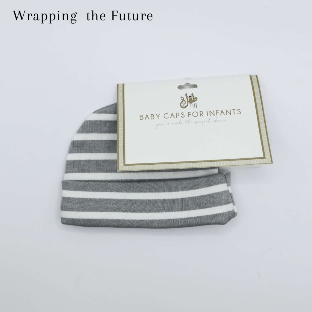 Baby Cap Grey Strips