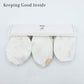 Pair of 3 Baby Booties Ivory Cream (ABC, Sun, Banana)