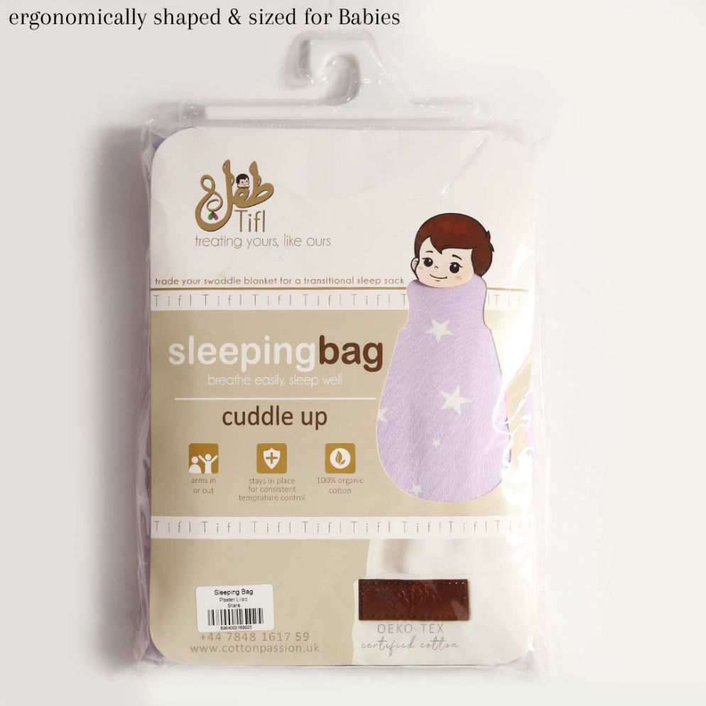 Lilac Stars Baby Sleeping Bag