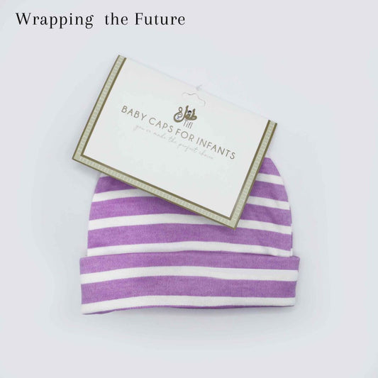 Baby Cap Lilac Strips