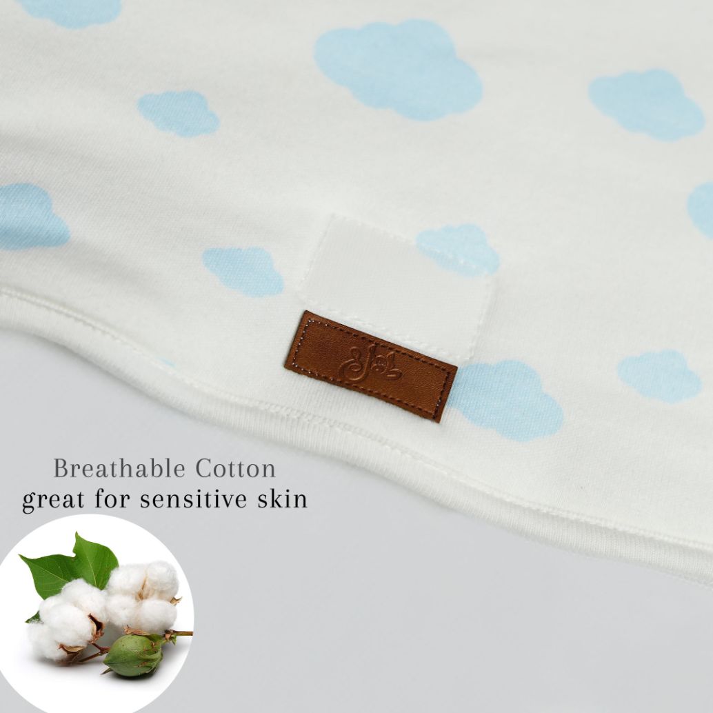 Light Blue Clouds Baby Sleeping Bag