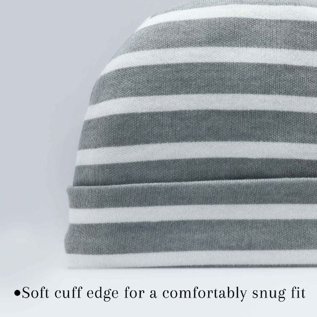 Baby Cap Grey Strips